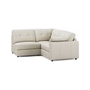 Marley 3 Seat Right Hand Modular Corner Sofa in Oslo Bone China Leather - Group 7