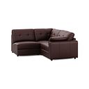 Marley 3 Seat Right Hand Modular Corner Sofa in Oslo Chestnut Leather - Group 7