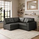 Marley 3 Seat Right Hand Modular Corner Sofa in Oslo Storm Leather - Group 7