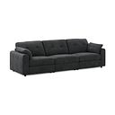 Marley 3 Seater Modular Sofa in Lila Charcoal Fabric - Group 9