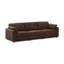 Marley 3 Seater Modular Sofa in Lila Chocolate Fabric - Group 9