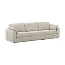 Marley 3 Seater Modular Sofa in Lila Ivory Fabric - Group 9