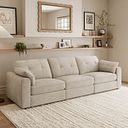 Marley 3 Seater Modular Sofa in Lila Natural Fabric - Group 9