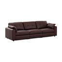 Marley 3 Seater Modular Sofa in Oslo Chestnut Leather - Group 9