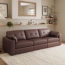 Marley 3 Seater Modular Sofa in Oslo Chestnut Leather - Group 9