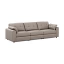 Marley 3 Seater Modular Sofa in Oslo Oyster Leather - Group 9