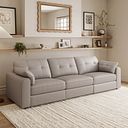 Marley 3 Seater Modular Sofa in Oslo Oyster Leather - Group 9
