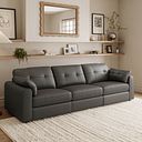 Marley 3 Seater Modular Sofa in Oslo Storm Leather - Group 9