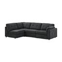 Marley 4 Seat Left Hand Modular Corner Sofa in Lila Charcoal Fabric - Group 4