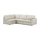 Marley 4 Seat Left Hand Modular Corner Sofa in Oslo Bone China Leather - Group 4