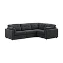 Marley 4 Seat Modular Left Hand Corner Sofa in Lila Charcoal Fabric - Group 2