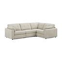 Marley 4 Seat Modular Left Hand Corner Sofa in Lila Ivory Fabric - Group 2