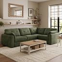 Marley 4 Seat Modular Left Hand Corner Sofa in Lila Pine Fabric - Group 2