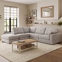 Marley 4 Seat Modular Open End Right Hand Corner Sofa in Lila Stone Fabric -Group 5 FOOT