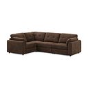 Marley 4 Seat Modular Right Hand Corner Sofa in Lila Chocolate Fabric - Group 2