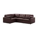 Marley 4 Seat Modular Right Hand Corner Sofa in Oslo Chestnut Leather - Group 2