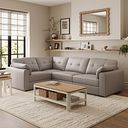 Marley 4 Seat Modular Right Hand Corner Sofa in Oslo Oyster Leather - Group 2
