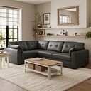 Marley 4 Seat Modular Right Hand Corner Sofa in Oslo Storm Leather - Group 2