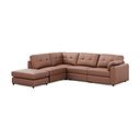 Marley 4 Seat Modular Open End Right Hand Corner Sofa in Oslo Mocha Mouse Leather -Group 5 FOOT