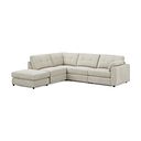 Marley 4 Seat Modular Open End Right Hand Corner Sofa in Lila Ivory Fabric -Group 5 FOOT