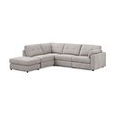 Marley 4 Seat Modular Open End Right Hand Corner Sofa in Lila Stone Fabric -Group 5 FOOT
