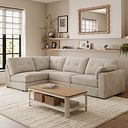 Marley 4 Seat Right Hand Modular Corner Sofa in Lila Natural Fabric - Group 5