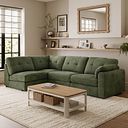 Marley 4 Seat Right Hand Modular Corner Sofa in Lila Pine Fabric - Group 5