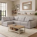 Marley 4 Seat Right Hand Modular Corner Sofa in Lila Stone Fabric - Group 5