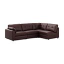 Marley 4 Seat Right Hand Modular Corner Sofa in Oslo Chestnut Leather - Group 5