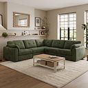 Marley 5 Seat Modular Corner Sofa in Lila Pine Fabric - Group 3