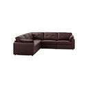 Marley 5 Seat Modular Corner Sofa in Oslo Chestnut Leather - Group 3