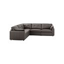Marley 5 Seat Modular Corner Sofa in Oslo Elephant Grey Leather - Group 3