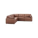 Marley 5 Seat Modular Corner Sofa in Oslo Mocha Mouse Leather - Group 3