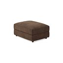 Marley Footstool in  Lila Chocolate Fabric