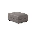 Marley Footstool in  Oslo Elephant Grey Leather