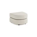 Marley Half Moon Footstool in  Oslo Bone China Leather