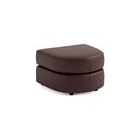 Marley Half Moon Footstool in  Oslo Chestnut Leather