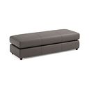 Marley Large Fender Footstool in  Oslo Elephant Grey Leather