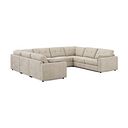 Marley Large U-Shape Modular Corner Sofa in Lila Natural Fabric - Group 11