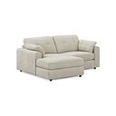 Marley Modular 2 Seater Left Hand Compact Chaise Sofa in Lila Ivory Fabric - Group 12