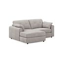Marley Modular 2 Seater Left Hand Compact Chaise Sofa in  Lila Stone Fabric - Group 12