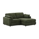 Marley Modular 2 Seater Right Hand Compact Chaise Sofa in Lila Pine Fabric - Group 13