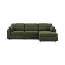 Marley Modular 3 Seater Right Hand Chaise Sofa in Lila Pine Fabric - Group 15