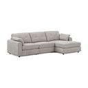 Marley Modular 3 Seater Right Hand Chaise Sofa in  Lila Stone Fabric- Group 15