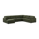 Marley Modular 6 Seater Left Hand Corner Sofa with Chaise in Lila Pine Fabric - Group 18