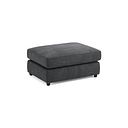 Marley Small Fender Footstool in  Lila Charcoal Fabric