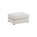 Marley Small Fender Footstool in  Lila Ivory Fabric