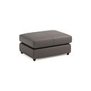 Marley Small Fender Footstool in  Oslo Elephant Grey Leather