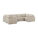 Marley Small U-Shape Modular Corner Sofa in Lila Natural Fabric - Group 10