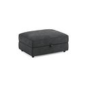 Marley Storage Footstool in  Lila Charcoal Fabric